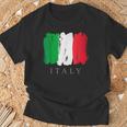 I Love Italy 、クールでキュートなイタリア国旗グラフィックデザイン Tシャツ 高齢者への贈り物