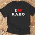 I Love Kaho 私は愛する Kaho Tシャツ 高齢者への贈り物