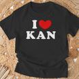 I Love Kan 私は愛する Kan Tシャツ 高齢者への贈り物