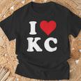 I Love Kc Initials I Heart KC First Last Name K C Tシャツ 高齢者への贈り物