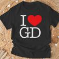 I Love ハート Gd Tシャツ 高齢者への贈り物