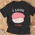 I Loveushi I Loveushi Japan Food 巻にぎり魚 Tシャツ 高齢者への贈り物