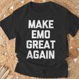 Make Emo Great Again インディーズミュージックエモ Tシャツ 高齢者への贈り物