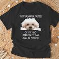 Maltese Dog Is On My Mind 面白い子犬オーナーデザイン Tシャツ 高齢者への贈り物