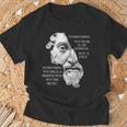 Marcus Aurelius ストイック哲学 ローマ哲学者の名言 Tシャツ 高齢者への贈り物