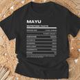 Mayu 栄養成分表示 Tシャツ 高齢者への贈り物