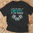 Mechanic Lovemell Of Diesel In Morning Car Auto メンズ Tシャツ 高齢者への贈り物