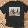 The Meeting Bonjour Monsieur Courbet ギュスターヴ・クールベ作 Tシャツ 高齢者への贈り物
