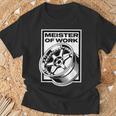 Meister Of Work 車用スタンスホイールのベストプロジェクト Tシャツ 高齢者への贈り物