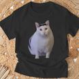 Meme Huh Catミームハァキャット面白い Tシャツ 高齢者への贈り物