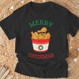 Merry Chickmas フライドチキン 面白い クリスマス フライドチキン Tシャツ 高齢者への贈り物