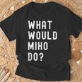 Miho ならどうするだろうか Tシャツ 高齢者への贈り物