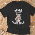 Mmaファイトチーム 面白い総合格闘技の豚 Tシャツ 高齢者への贈り物