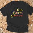 This Mom Glows Happy Mother’S Day Tie-Dye 80S Style T-Shirt Gifts for Old Men