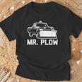 Mr Plow 面白い 皮肉なノベルティプラウトラック Tシャツ 高齢者への贈り物