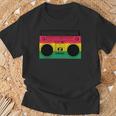 Música Reggae Boombox Dub Rastafari Jamaica Camiseta unisex Regalos para ancianos