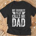 My Favorite Pilot Calls Me Dad シャツ ファニーアビエイター Tシャツ 高齢者への贈り物