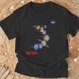 Nasa太陽系惑星ワーム記章ロゴ Tシャツ 高齢者への贈り物