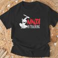 Ninja In Training 面白い忍者誕生日ギフト 男性 女性 子供 Tシャツ 高齢者への贈り物