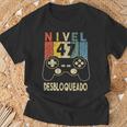 Nivel 47 Desbloqueado Gamer 47 Años Cumpleaños Camiseta unisex Regalos para ancianos