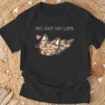 No Cat No Life サビ猫ver 猫好き かわいい Tシャツ 高齢者への贈り物