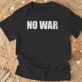 No War Peace No War No WarNo War Tシャツ 高齢者への贈り物