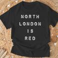 North London Is Red アーセナルcoyg フットボールスローガン Tシャツ 高齢者への贈り物