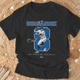 Number And Portrait Kike Hernandez Los Angeles Mlbpa Tシャツ 高齢者への贈り物