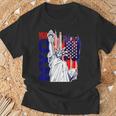 Nyc ニューヨーク市自由の女神 アメリカ国旗 Tシャツ 高齢者への贈り物