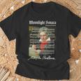 Op。 27ソナタ楽譜スコアベートーベン愛好家の肖像画 Tシャツ 高齢者への贈り物