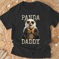 Panda Daddy Papà Pandas Festa Del Papà Dolce Panda Papà Maglietta Regalos para ancianos