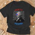 Party Pooper 面白い独立無党派投票者 7月4日 Tシャツ 高齢者への贈り物