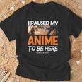 I Paused My Anime Manga Cute Weeb Kawaii Otaku アニメ グッズ Tシャツ 高齢者への贈り物