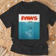 Paws Cat ファニーtシャツ、子猫映画ポスターパロディ Tシャツ 高齢者への贈り物