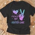 Peace Out フォスターケア 養子縁組 ごっちゃの日 2023 Tシャツ 高齢者への贈り物