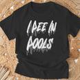 I Pee In Pools 皮肉な皮肉な面白いパーティー駄洒落 Chiling Tシャツ 高齢者への贈り物