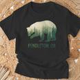 Pendleton Beartate Of Oregon Pacific Nw 野生動物 Tシャツ 高齢者への贈り物