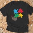 Perezoso Colgante Puzzle Lindo Autismo Concientización Hombres Es Niños Camiseta unisex Regalos para ancianos