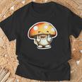 Personnage Champignon Drôle Doigt D'honneur Joyeux Anniversaire Gourmand T-Shirt Cadeaux pour les vieillards