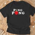 Ping Pong ピンポン卓球 おもしろレトロ Tシャツ 高齢者への贈り物