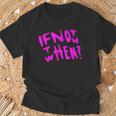 Pink If Not Now Then When Hustle ピンクカラーグラフィック Tシャツ 高齢者への贈り物