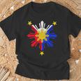 Pinoy フィリピン国旗 太陽 Tシャツ 高齢者への贈り物