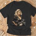 Pinup Girl バイカー オートバイ ライダー ヴィンテージ Tシャツ 高齢者への贈り物