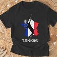 Racketports Coach フランス国旗 チーム フランス テニス Tシャツ 高齢者への贈り物