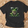 Ranaerde Con Gafas Deol Divertido Reptil Herpetología Amor Camiseta unisex Regalos para ancianos