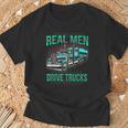 Real Drive Trucks ビッグリグトラックドライバー Tシャツ 高齢者への贈り物
