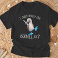 Really Like Blue Feet Boobies アオアシカツオドリのユーモア Tシャツ 高齢者への贈り物