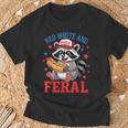 Red And Feral 4Th Of July ユーモア キッズ アメリカ Tシャツ 高齢者への贈り物