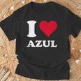 Red Heart I Love Azul Tシャツ 高齢者への贈り物