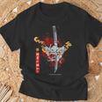 Redpider Lily And Japanese Anime Retro Oniamurai Mask Tシャツ 高齢者への贈り物